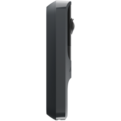 Telemóvel cinza escuro com botões laterais