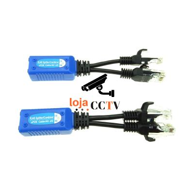 Divisores RJ45 SplitterCombiner POE Cable-kit 01 com cabos e conectores RJ45