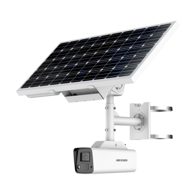 Câmara de vigilância HIKVISION com painel solar