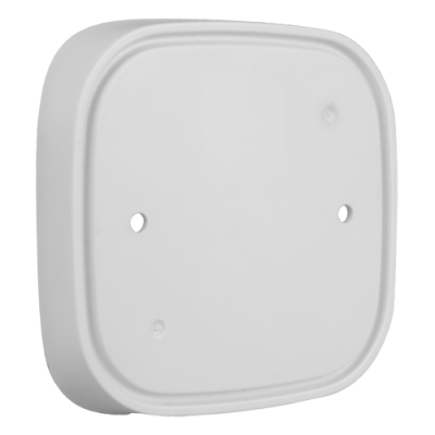 Base de plástico branca com furos para fixação