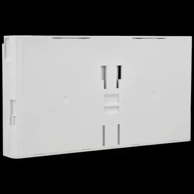 Tomada elétrica embutida branca retangular