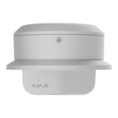 Sensor de segurança branco AJAX com design arredondado