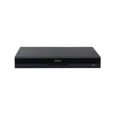Aparelho eletrónico preto retangular Dahua Technology com LED e USB