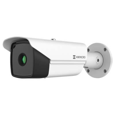 Câmara de segurança HIKMICRO branca e preta