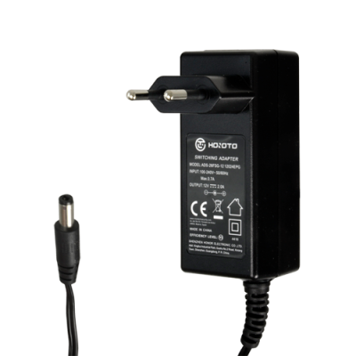 Adaptador de carregador HDBOTO preto com cabo e ficha europeu