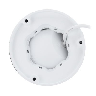 Suporte ou base branca redonda de plástico com cabo branco