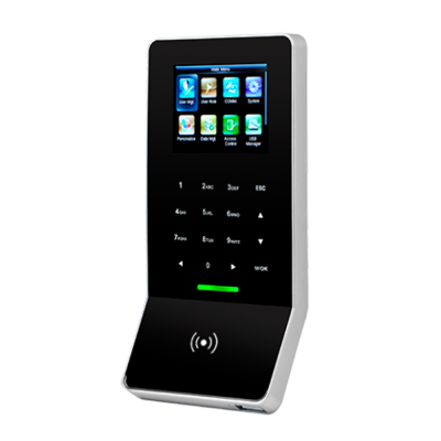 Dispositivo eletrônico compacto com ecrã colorido e teclado tátil com números