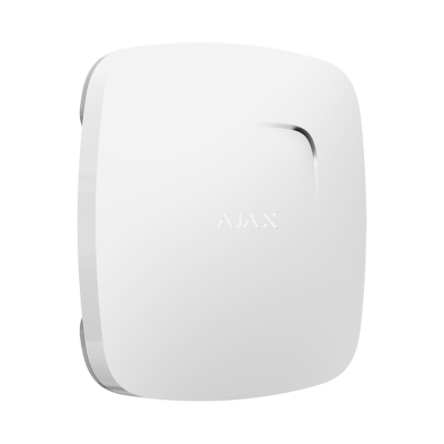 Dispositivo quadrado branco com relevo e texto AJAX ao centro