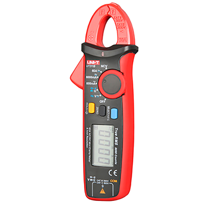 Alicate medidor de corrente digital UNI-T UT210D vermelho e preto