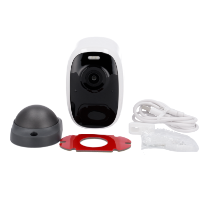 Câmara de vigilância sem fios com acessórios variados