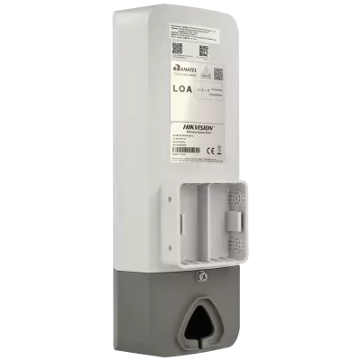 Aparelho eletrónico HIKVISION Wireless Access Point com etiquetas e QR codes