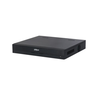 Gravador digital de vídeo preto Dahua com porta USB e ventilação lateral