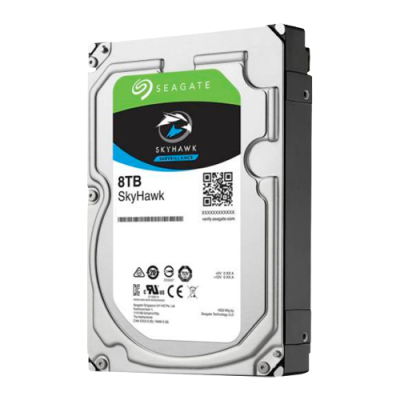 Disco rígido Seagate SkyHawk 8TB com etiqueta colorida
