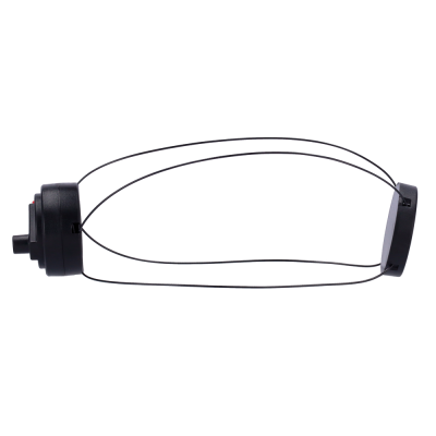 Misturador manual de cocktail em aço inoxidável e plástico preto