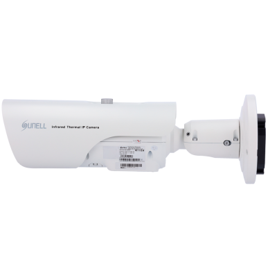 Câmara de segurança branca Sunell Infrared Thermal IP Camera com suporte de montagem