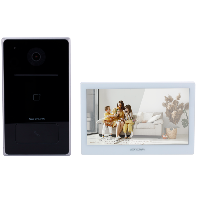 Vídeo porteiro Hikvision com câmara e ecrã colorido