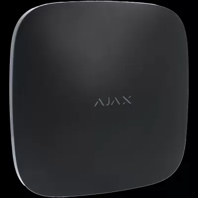 Dispositivo quadrado preto com texto AJAX