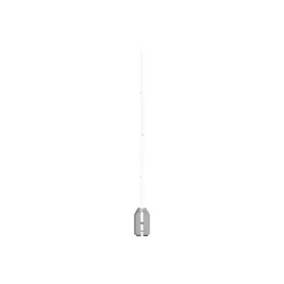 Antena branca alta com base cinzenta
