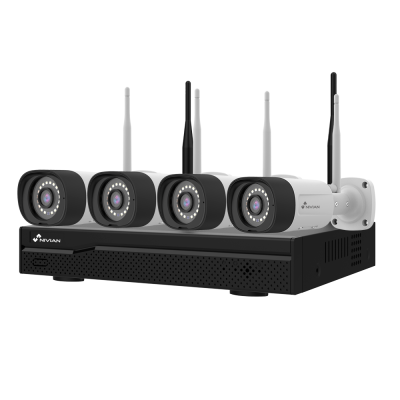 Conjunto de câmaras de segurança NIVIAN com base e antenas