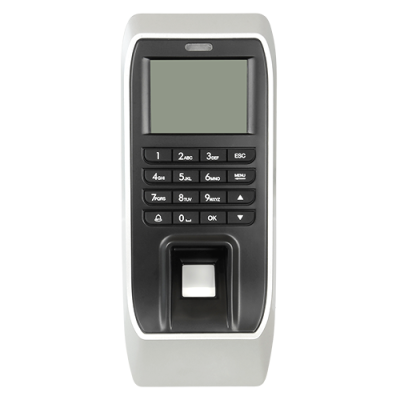 Leitor biométrico digital com teclado e ecrã