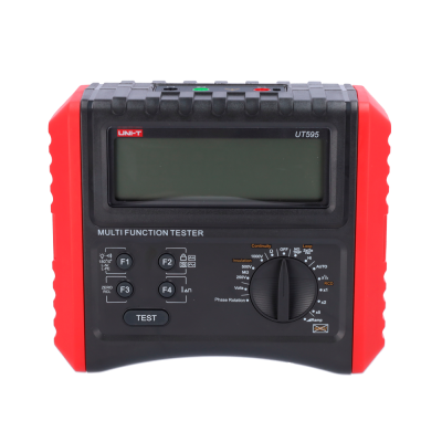 Testador multifunções elétrico preto e vermelho UNI-T UT595 com ecrã digital e botões