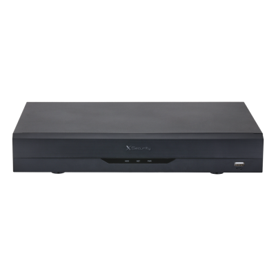 Gravador vídeo digital preto XSecurity com LEDs e porta USB