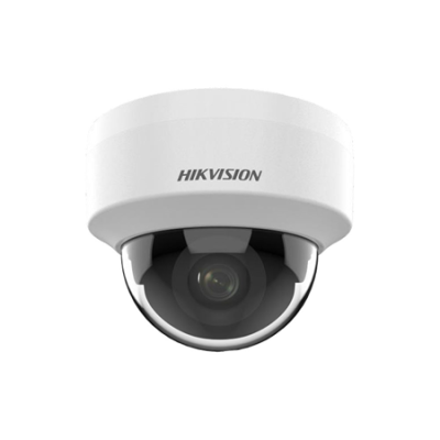 Câmara de segurança domo branca com cúpula preta da HIKVISION