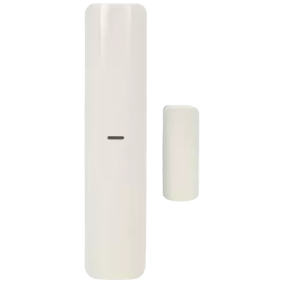 Sensor de porta ou janela branco com duas peças retangulares