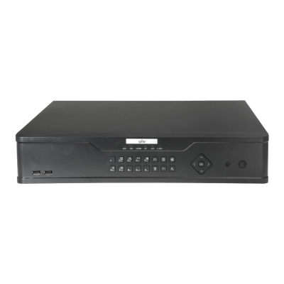 Gravador digital de vídeo preto com botões e portas USB
