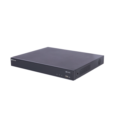 Aparelho eletrônico preto com USB e texto 4K UHD