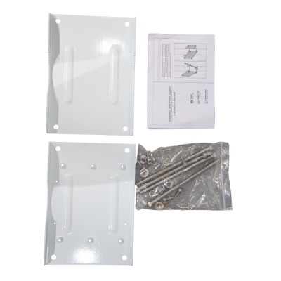 Kit de suporte metálico com parafusos e manual de instalação