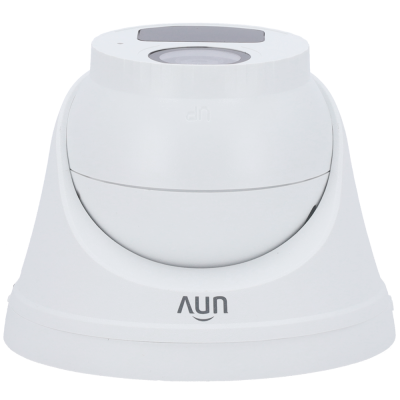 Câmara de segurança dôme branca com lente e base plástica