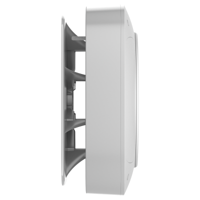 Sensor ou detector redondo branco com grelha na lateral