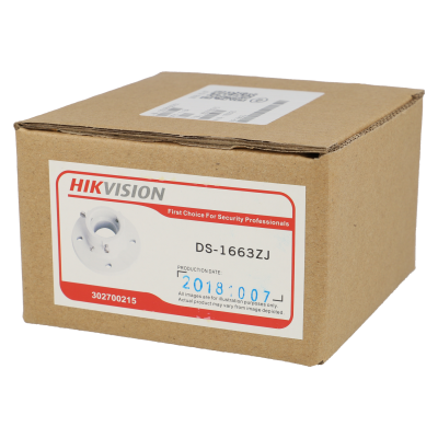 Embalagem castanha com etiqueta HIKVISION DS-1663ZJ