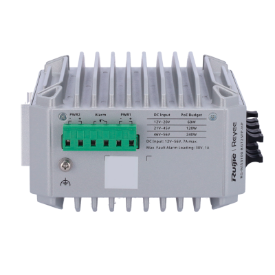 Controlador de bateria branco com etiquetas técnicas e conectores DC