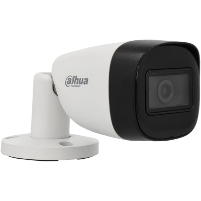 Câmara de vigilância Dahua branca com lente preta
