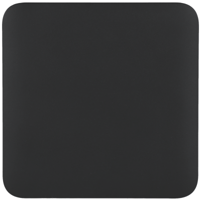 Tapete de rato retangular preto com cantos arredondados