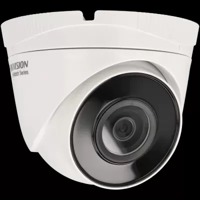 Câmara de segurança Hikvision HiWatch Series branca e preta