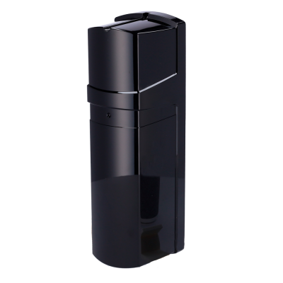 Isqueiro preto brilhante retangular