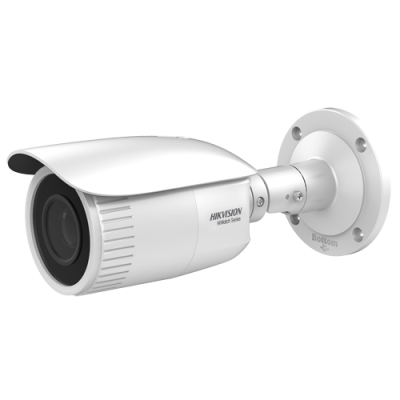 Câmara de vigilância branca Hikvision HiWatch Series com suporte de parede