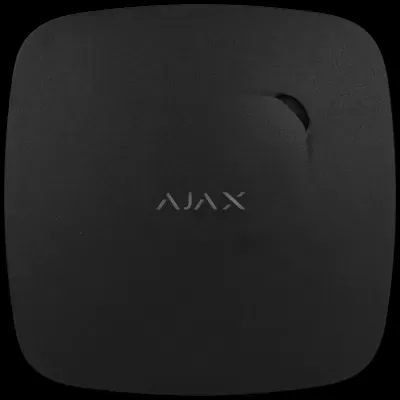 Dispositivo quadrado preto com logo AJAX no centro