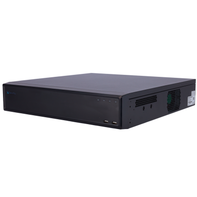 Gravador digital preto X-Security com portas USB e luzes indicadoras