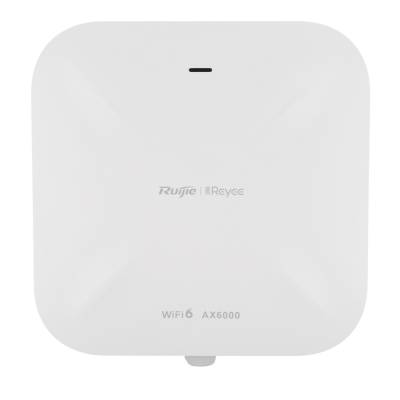 Ponto de acesso WiFi6 quadrado branco Ruijie Reyee AX6000