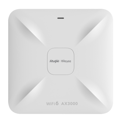 Ponto de acesso WiFi branco Ruijie Reyee WiFi 6 AX3000