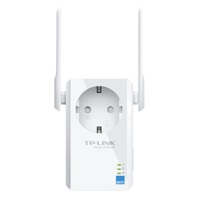 Extensor de alcance WiFi TP-LINK com antenas e tomada integrada