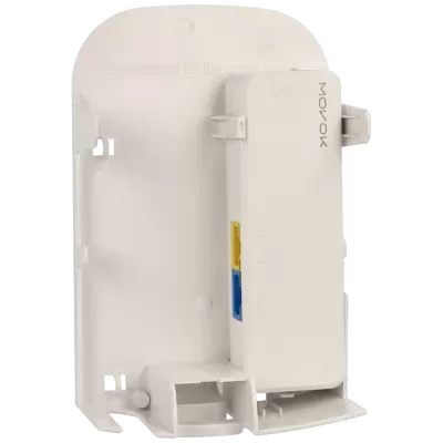 Dispositivo de rede branco com portas POE coloridas
