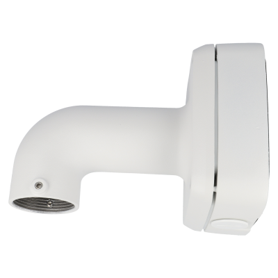 Braço branco para câmara de vigilância, metálico e liso