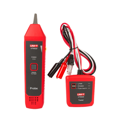 Equipamento diagnóstico eletrônico UNI-T UT682D com sonda vermelha e preta e toner com fios