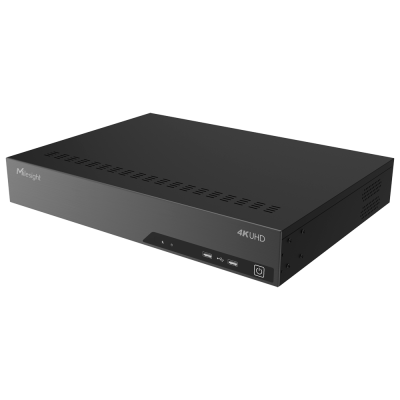 Caixa eletrónica preta com USB e botões na frente