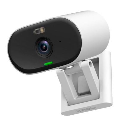 Câmara de segurança IMOU branca e preta com suporte ajustável